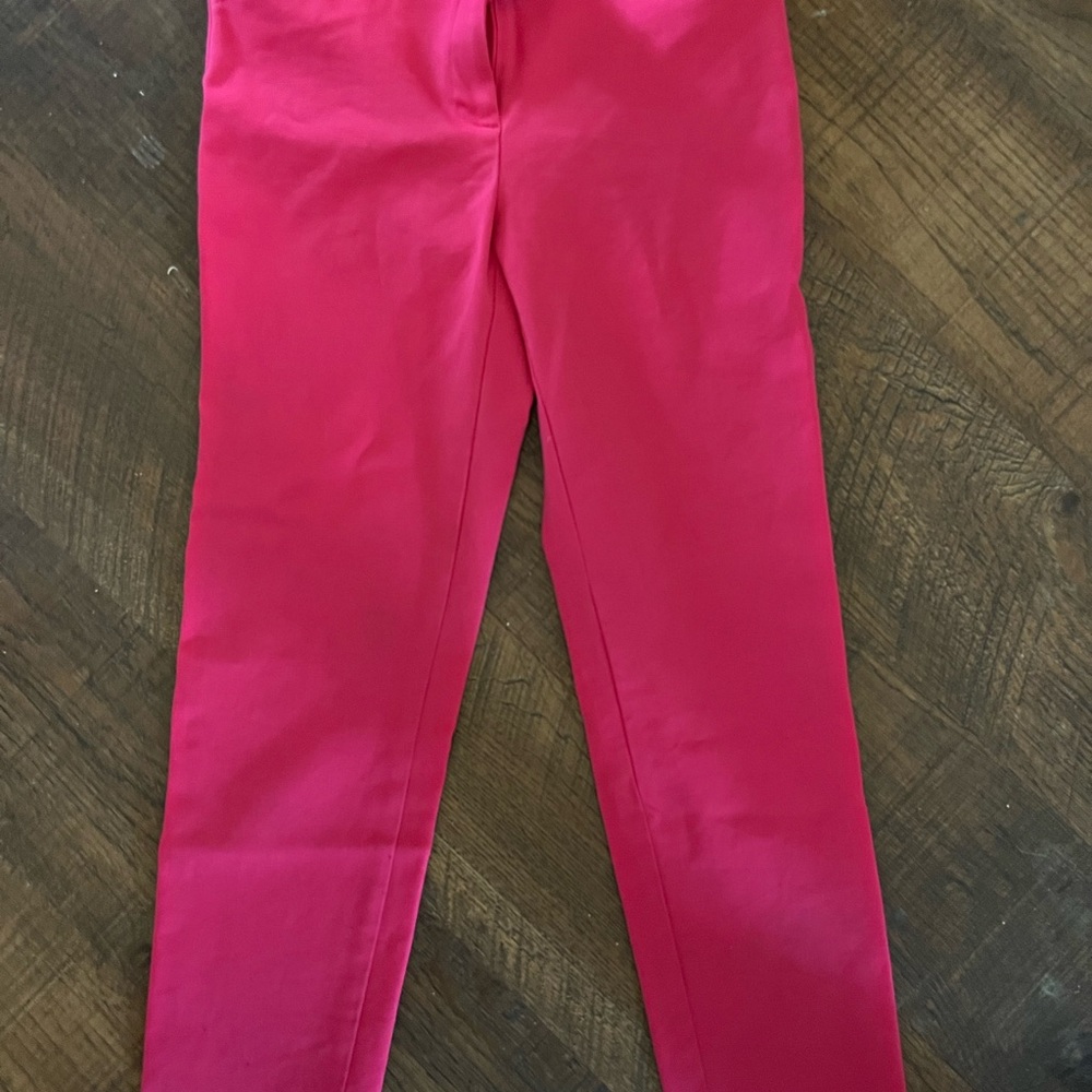 Talbots Pink Cropped Ankle Pants Tailored Design